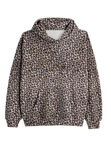 Image of Dsewpaur Camo Hoodie For Women Oversized Long Sleeve Drop Shoulder Fleece Hooded Sweatshirt Pullover With Pocket Outfits