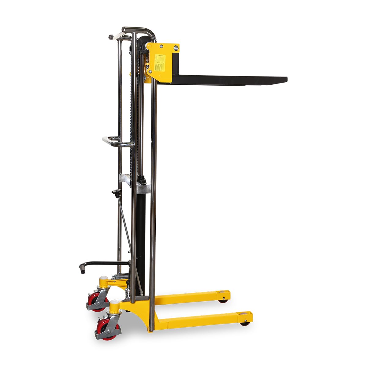 Fahrbarer Hubtisch mit Gabeln und Plattform, Mini-Stapler, 400 kg, 1,5 m Hubhöhe, 650 mm Gabellänge