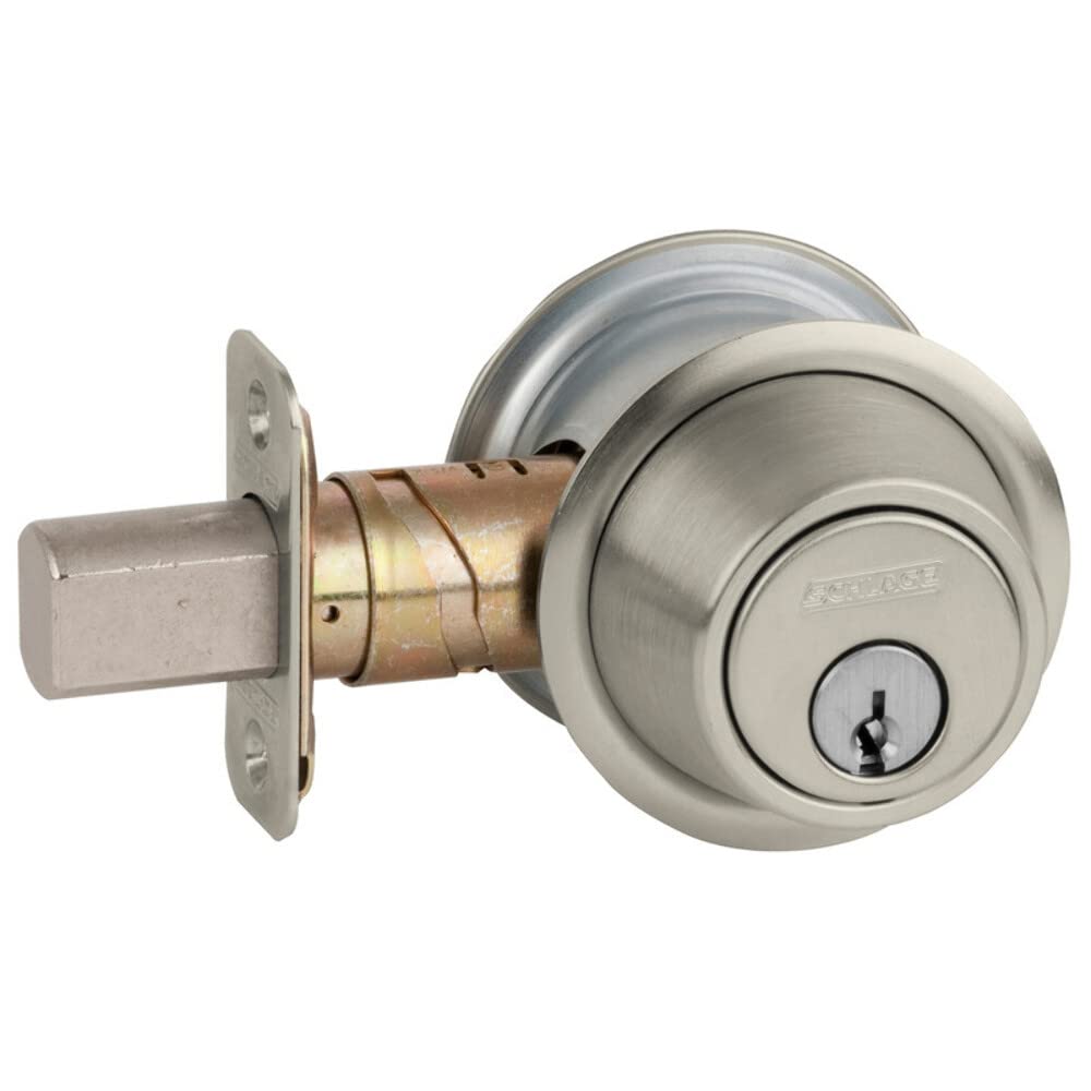 Schlage B560P 619 C123 Grade 2 Single Cylinder Deadbolt