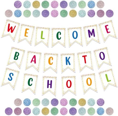55PCS Welcome Bulletin Board Classroom Decorations - Confetti Pen...