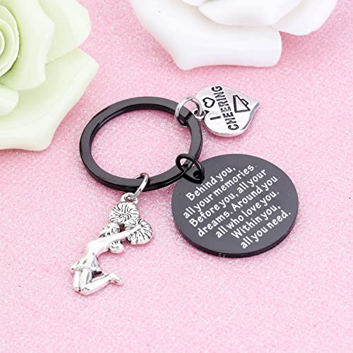 FEELMEM Cheer Keychain Girl Cheerleading Gift Cheerleader Gift for Cheer Team3