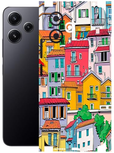 Image of AtOdds - Full Body Back Screen Guard Protector Film - Lamination Wrap Skin Sticker Compatible with Poco M6 PRO (5G) | Scratchproof Matte Finish (Concrete Jungle)
