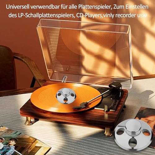 Stabilisateur de poids pour platine vinyle Audiophile – Support de poids de disque en aluminium avec rembourrage souple pour platine vinyle – Élimine les vibrations des disques vinyle (107 G, argenté) - Les Beatles, Paul McCartney, John Lennon, RIngo Starr, George Harrison Stabilisateur de poids pour platine vinyle Audiophile - Support de poids de disque en aluminium avec rembourrage souple pour platine vinyle - Élimine les vibrations des disques vinyle (107 G, argenté) – Image 4