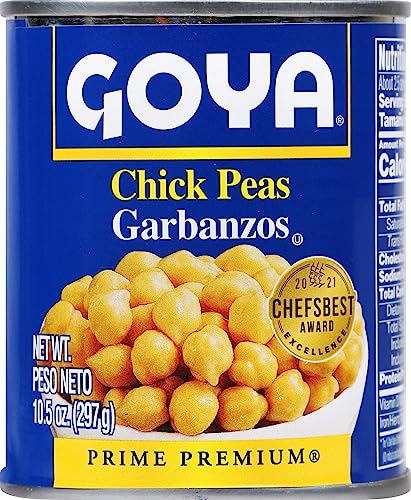 Image of Goya Foods Chick Peas, Garbanzo Beans, 10.5 Ounce (Pack of 24)