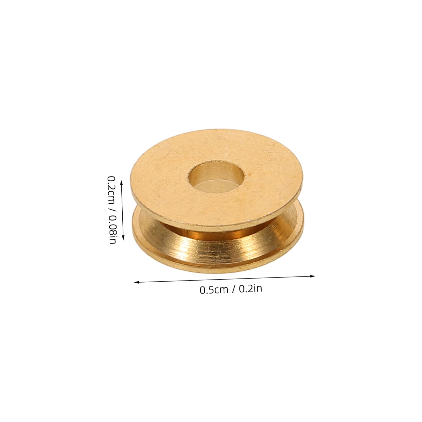 DOITOOL 10 Stück Riemenscheibe der Aufnahmemaschine aus Kunststoff in Gold zum Ersetzen und Reparieren Geräusche und Vibrationen Passend für Motorantriebsräder