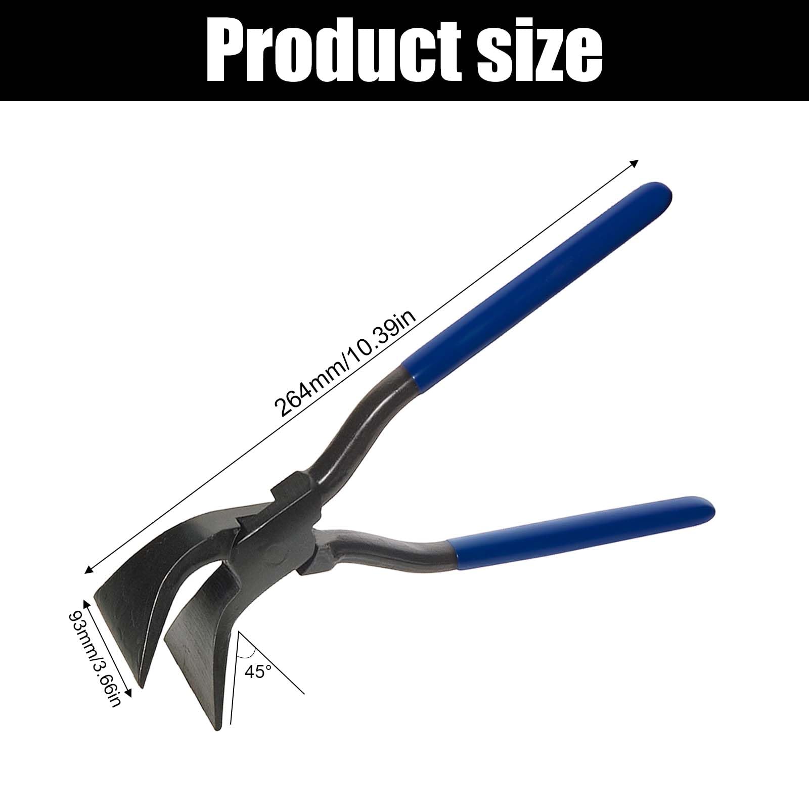 Abkantzange 60mm Breit - Professionelle Blechbiegezange Mit Rutschfestem Griff