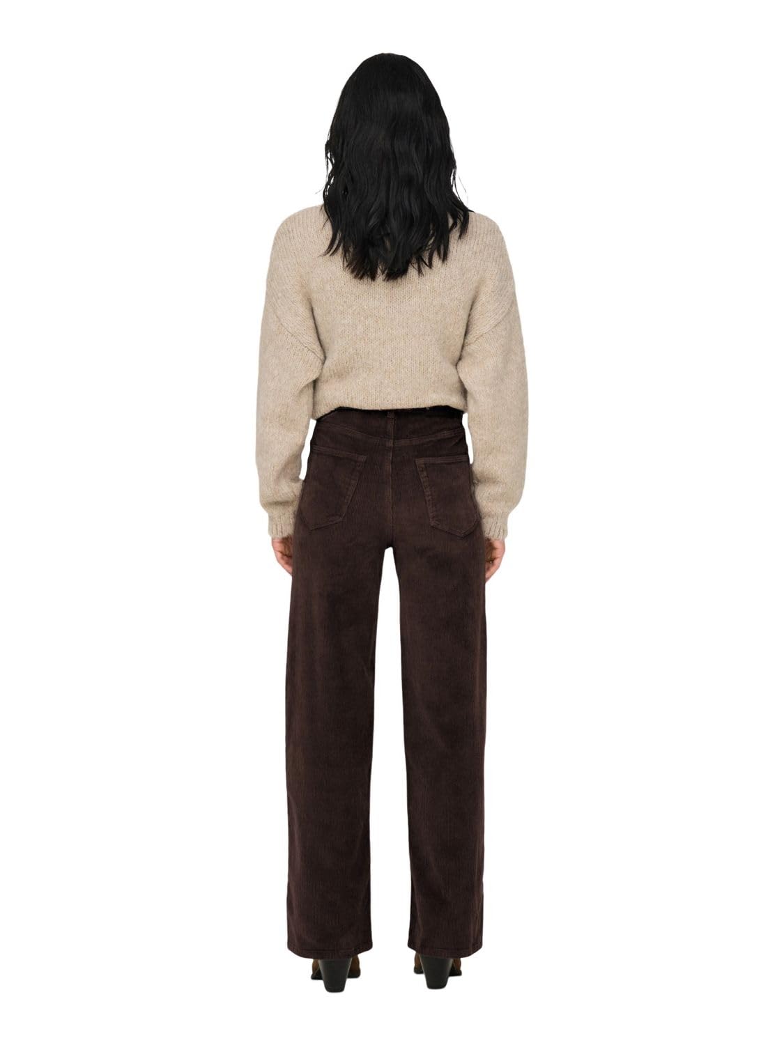 ONLY Female Klassische Hose ONLHOPE Weiter Beinschnitt Klassische Hose