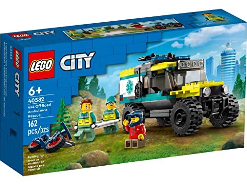 LEGO 40582 City 4x4 Ambulance Rescue Édition limitée 2023 6+ 162 pièces avec véhicule tout-terrain cool et 3 figurines