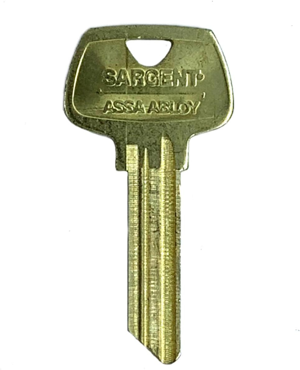 Sargent 6 Pin Key Blank 6275 LE Keyway, Pkg of 10, Factory Original