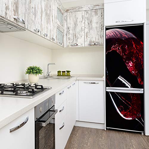 Cubierta de refrigerador autoadhesiva Tulup para ocultar imperfecciones de cocina 4