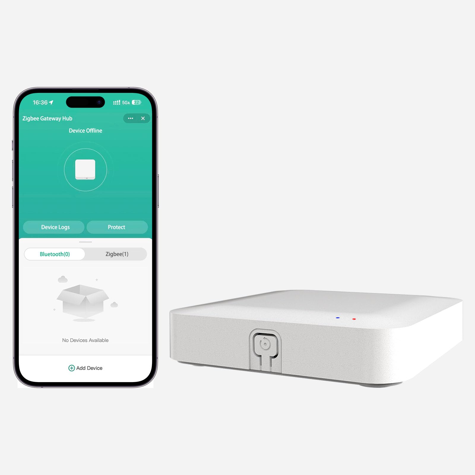 Tuya ZigBee Hub 3.0/passerelle filaire, télécommande WiFi Smart Home, fonctionne avec l'appareil intelligent Tuya ZigBee, blanc