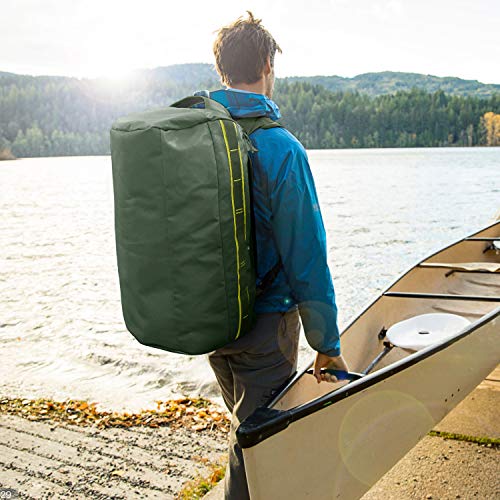 Gonex 60L Water Repellent Duffel Bag Backpack Outdoor Heavy Duty Duffle Bag with Backpack Straps for Hiking Camping Travelling Cycling for Men Women Olive Green