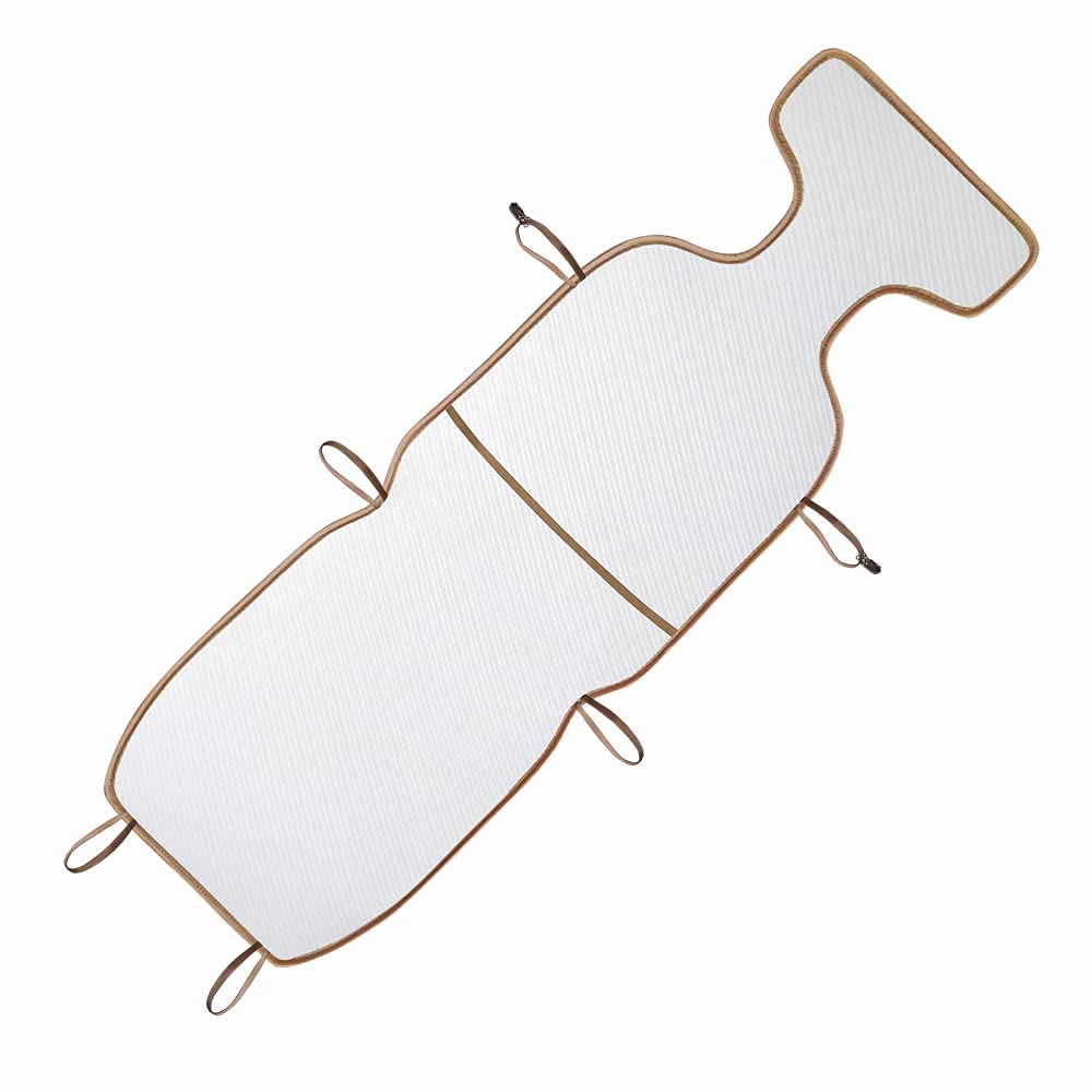 UNION Schienali Anteriori Auto Paglia e Tessuto Udine, Alta qualità. 100% Made in Italy, Ideali per L'Estate (Beige)