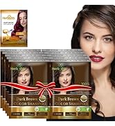 Herbishh Hair Color Shampoo for Gray Hair Dye Shampoo with Argan Hair Mask – Travel-Size Colors H...