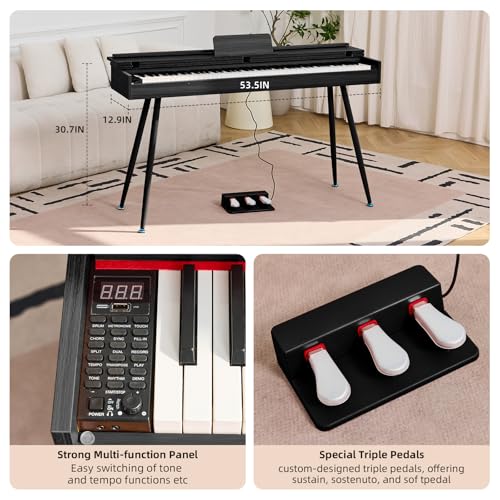 Professional 88-Key Weighted Hammer Action Digital Piano