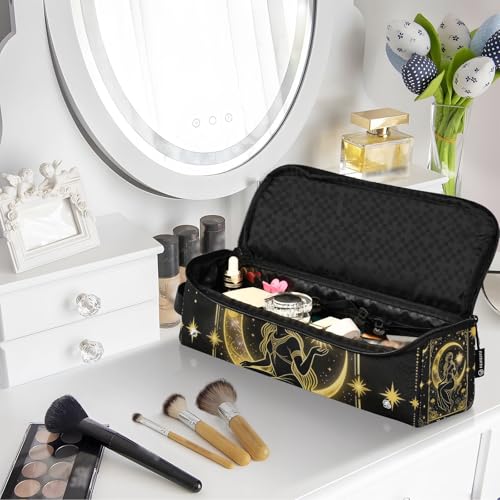 Bolsa de viaje para herramientas de cabello con tapete removible resistente al calor grande para planchas de pelo y rizadores miniatura 7