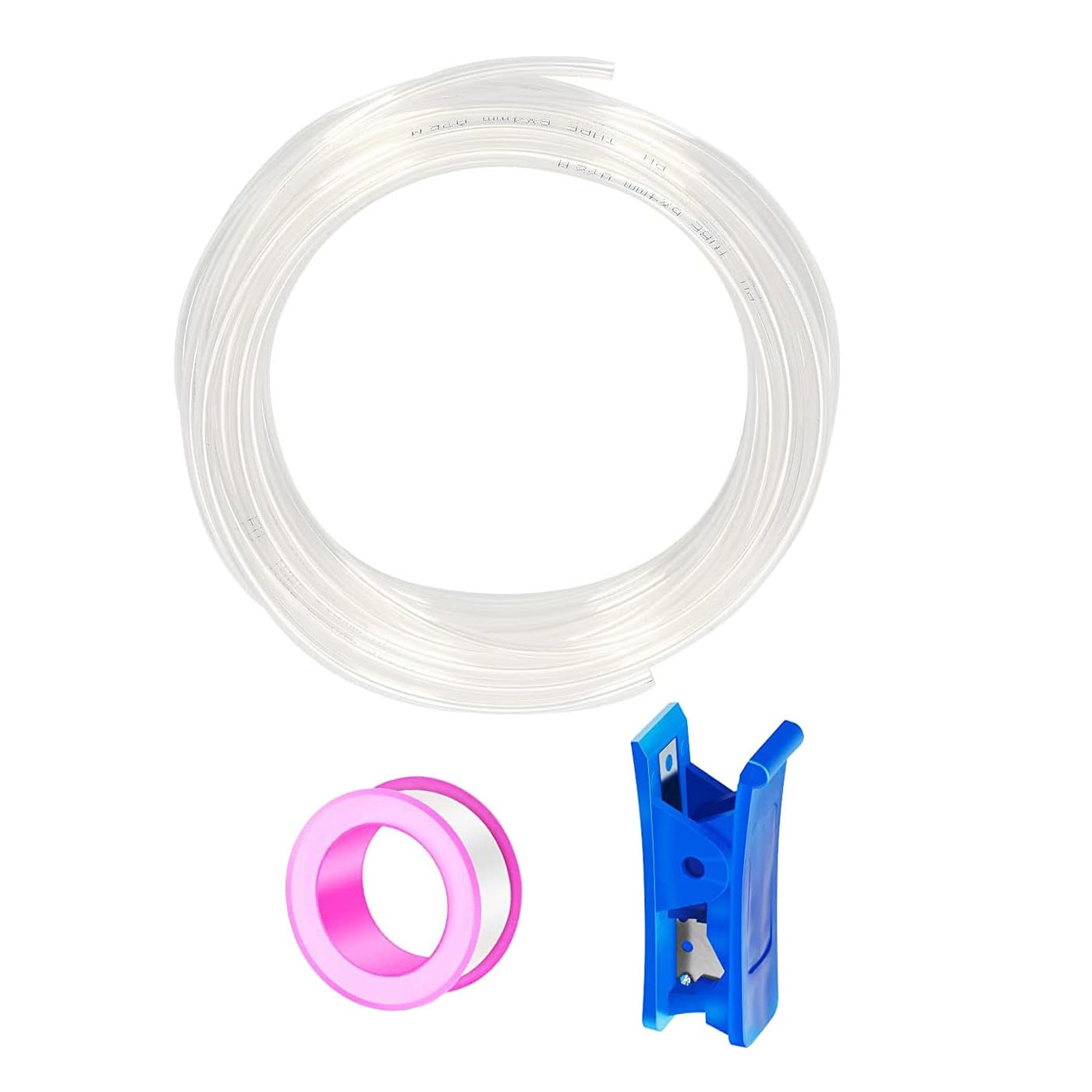 10 Metros Manguera Neumática 10mm OD/6.5mm ID,Transparente Tubo Compresor Aire.Poliuretano PU Manguera de Aire Tubo Kit 32.8ft para la línea de aire o tubería de transferencia de fluidos
