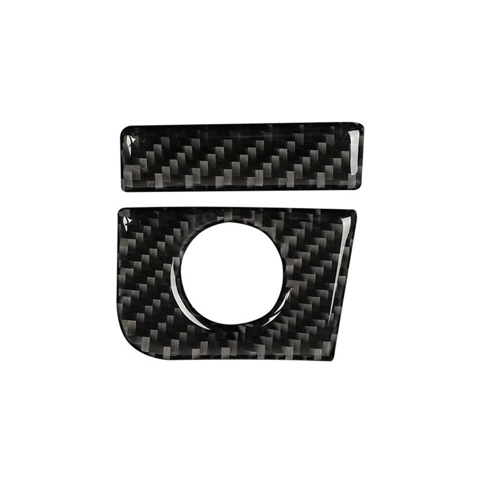 Car Carbon Fiber Interior Co-Pilot Storage Box Switch Panel Cover Trim Stickers for Ford for Mustang GT 2015-2021