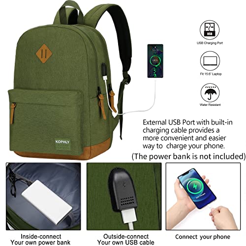 Image of SUPACOOL Large Laptop Backpack with USB Charging Port for Men and Women