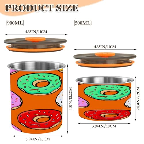 Envase de Café Hermético de Acero Inoxidable 17 oz miniatura 2