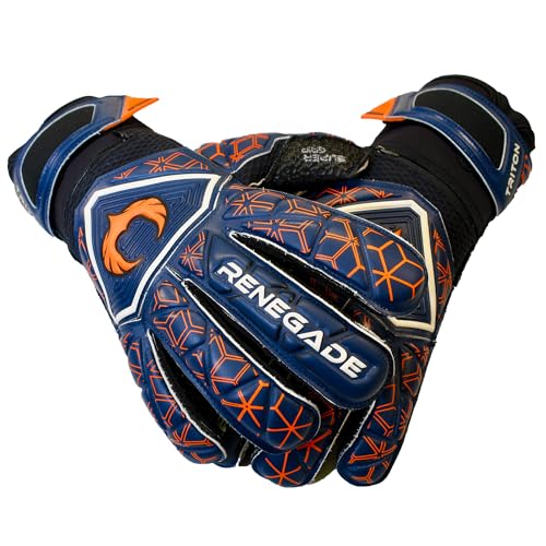 Renegade GK Triton Octane Goalie Gloves with Pro-Tek Finger Savers, Octane - Roll Cut, 8 - Image 3
