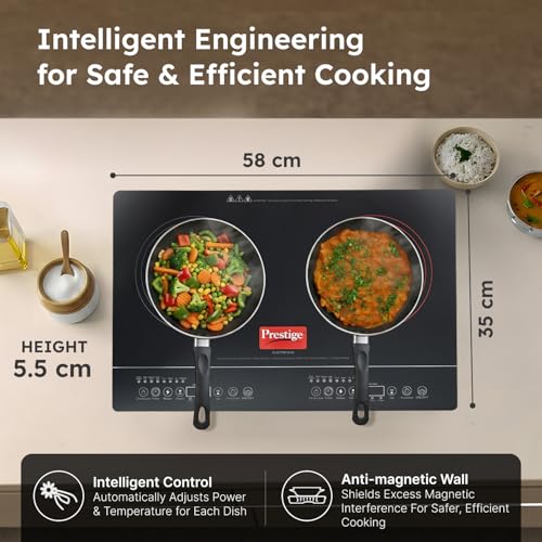 Prestige Electro Duo Infrared and Induction Combi Cooktop - Image 6