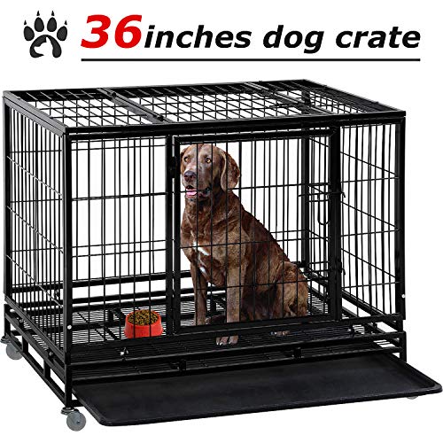 Dog Crate Dog Cage Dog Kennel for Large Dogs Heavy Duty 36 Inches