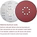 50 PCS 9 Inch 8 Hole Drywall Sanding Disc - 60 80 120 150 240 Grits, 9