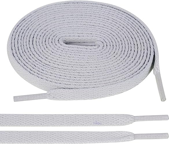 WISDOM Flat Shoelaces Sports Sneaker (5 Colors) 7MM Shoes Lace (Sneakers Flat Shoes Lace, Light Grey Flat) (B0C9R12VW4) Amazon Price History, Amazon Price Tracker