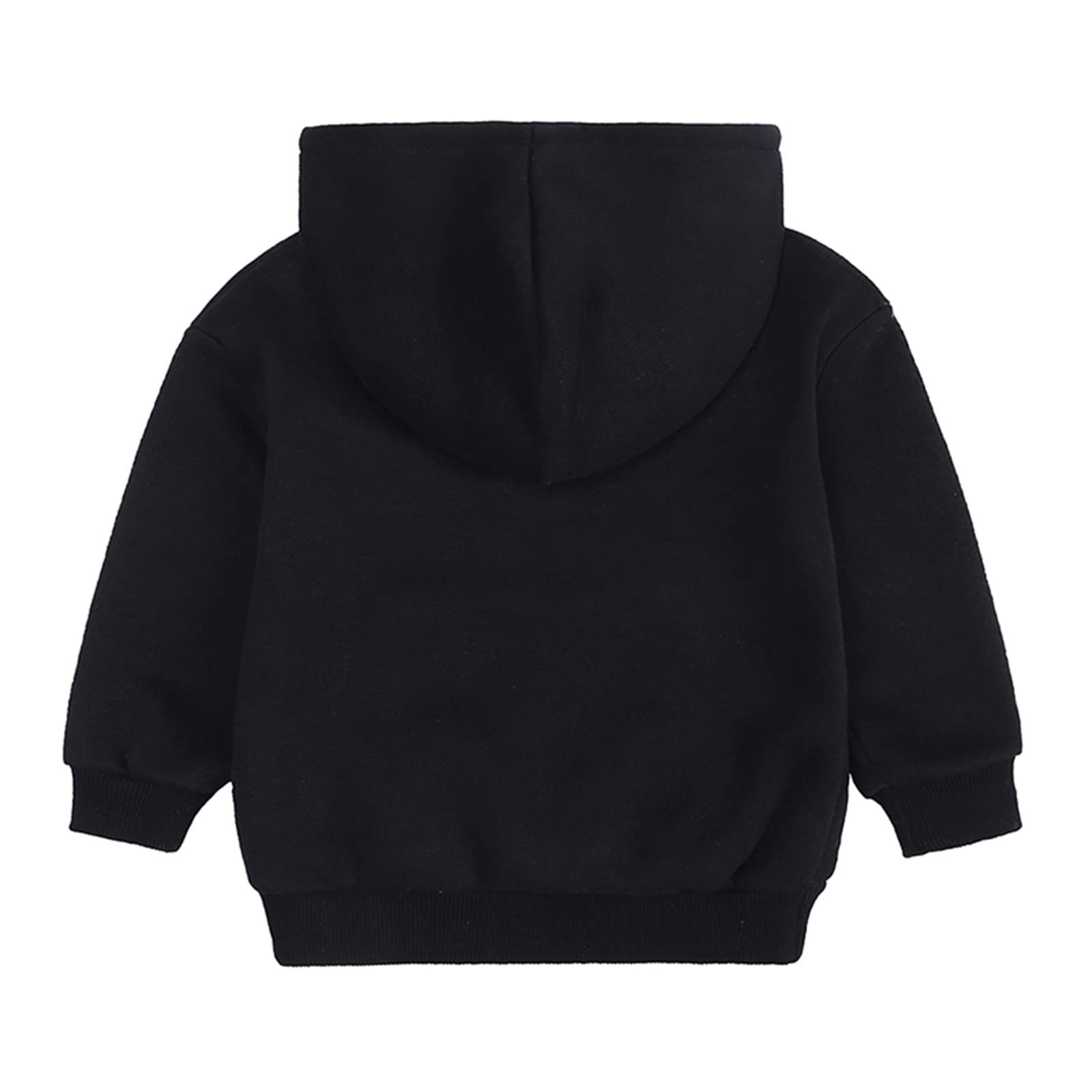Felpa in Pile con Cappuccio Tinta Unita per Bambini, Neonati, Ragazzi e Ragazze, Pullover.