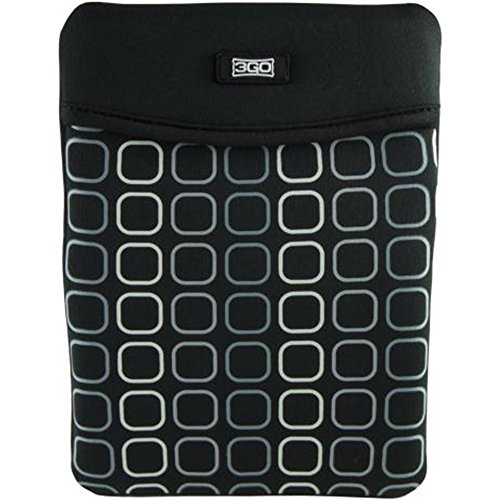 3GO NS8 8" Capa de proteção preta capa para tablet - capas para tablets (capa de proteção, universal, 20,3 cm (8"), preto)