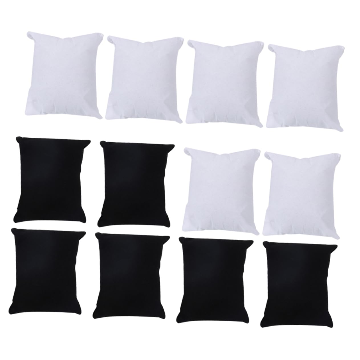 NAMOARLY 20Pcs Watch Pillows for Jewelry Display Black White Cushions for Bracelets Watches for Showcases Display Trays and Collectors Versatile Accessories for Home Shops