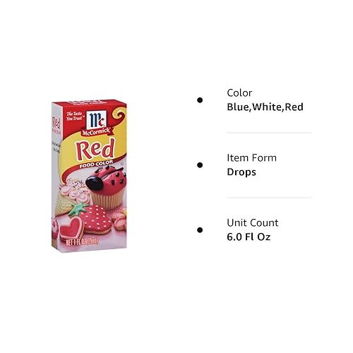 Miniatura 8 de McCormick Color rojo para alimentos, 1 fl oz (paquete de 6)