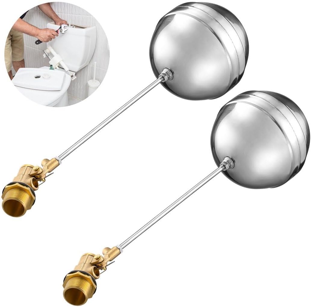 Amazon.com: Water Tank Float Ball Valve - 2 Pack, Automatic Livestock ...