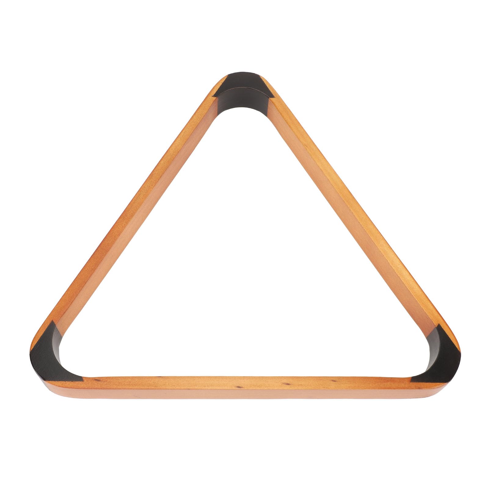 Billiard Ball Triangle Rack Black 57.2MM Pine British Fancy 9 Ball Pool Ball Rack Yellow