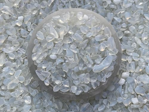 Image of 2 oz Lot Semi Tumbled Opalite Chips, Crushed Mini Opalite Crystals, Undrilled Crystal Chips