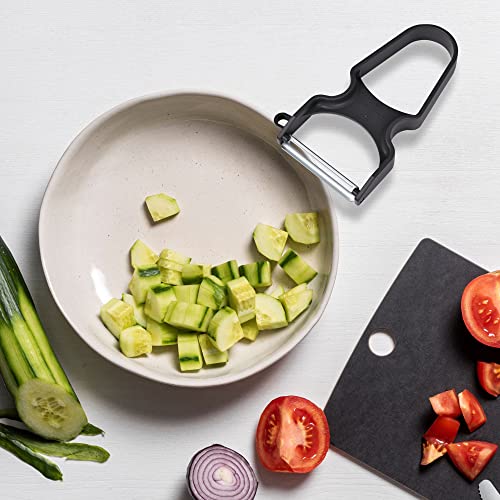 Image of Victorinox, Multipurpose Rapid Peeler /Vegetable Scrapper, Normal Straight Edge, Black, Swiss Made (6.0930.3), 0.4 in
