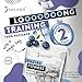 Jawliner® - Pioneers the Toughest Handmade 15x Harder Jawline Gum Includes 12 Weeks Coaching - Sugar-Free Blueberry Ice Gum - Jawline Exerciser for Mewing & Shaping the Jaw (2 Months Pack)