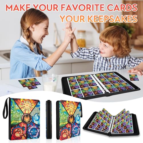 Image of 9 Pocket Card Binder for MTG /YGO /PTCG /Game Cards, Holds 900 Cards,Premium Card Collector Book for TCG Players,Toys Gifts for Kids(MTG-5)