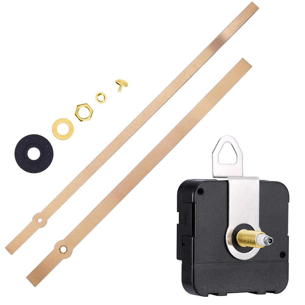ISAKEN Mécanisme Horloge Murale Quartz Silencieux – Mouvement Pendule DIY Avec Aiguilles Métal Pour Horloges Maison