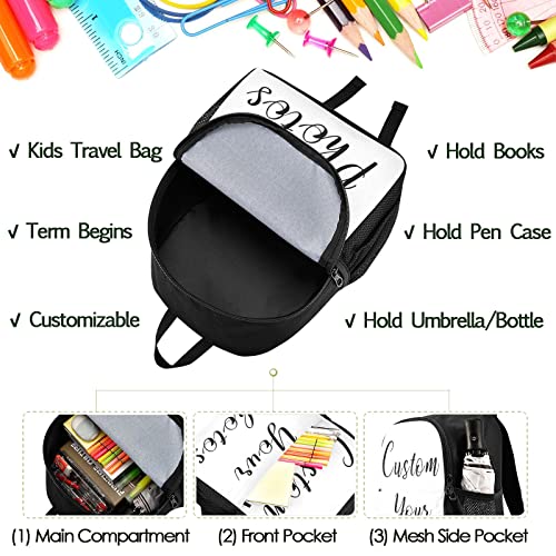 Naanle Custom Kids Backpack with Photos Backpacks Boys Girls Travel Rucksack Personalized Backpack for Preschool Kindergarten2