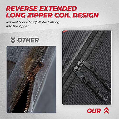 Kemimoto X3 Bag Upgraded X3 Storage Bags Center Shoulder Console Box Between Seat Storage Compatible with Can Am Maverick X3 MAX XRS XDS Turbo R RR 2017 2018 2019 2020 2021 2022 2023