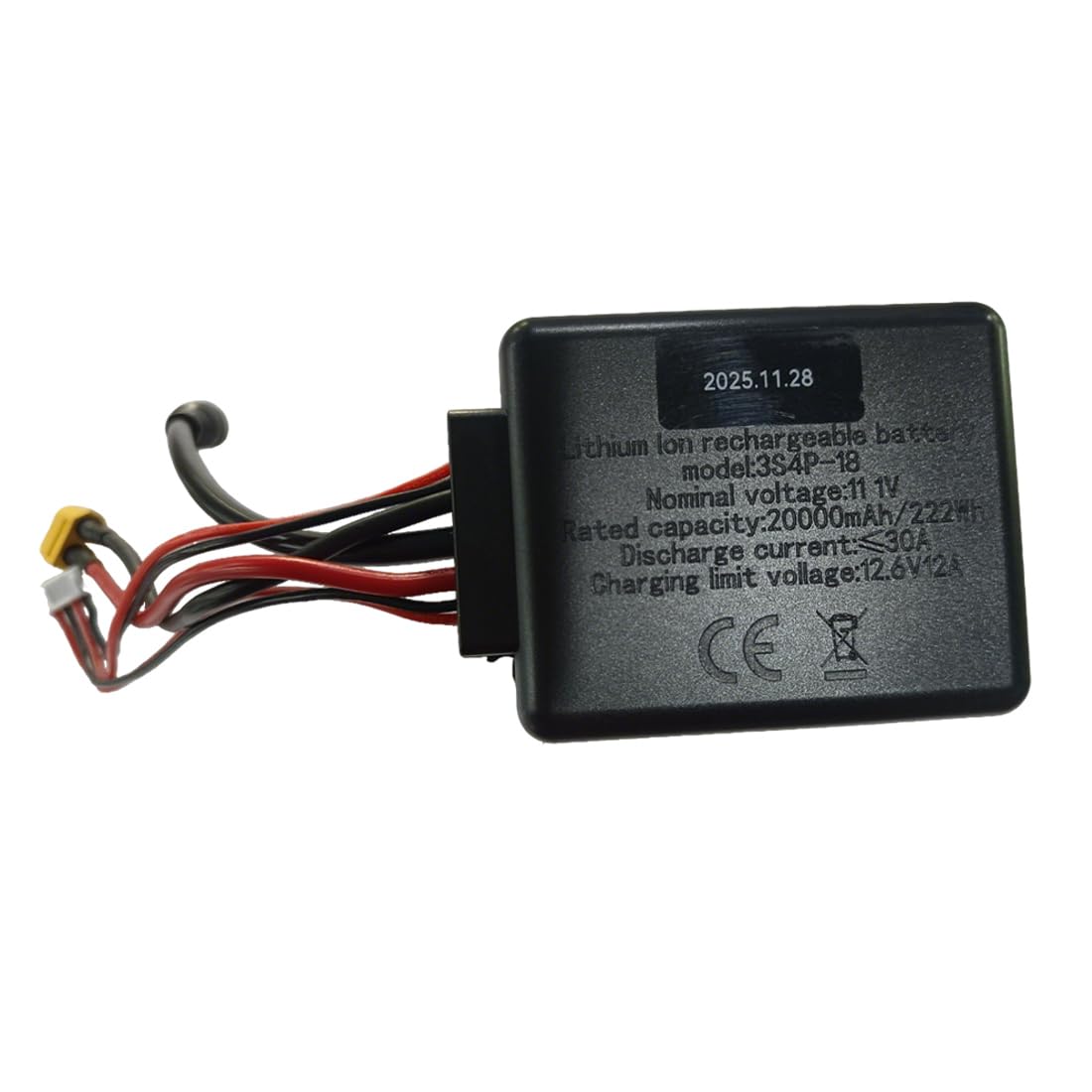 Batteria al Litio 12V 20000mAh per Barca RC da Pasturazione V030 V080, Batteria Ricaricabile ad Alta Capacità, Ricambio Lunga Durata