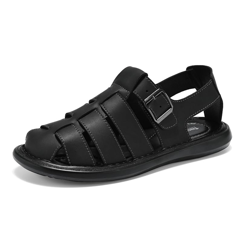 Image of Men's Outdoor Hiking Sandals Closed Toe Water Sandals Casual Lightweight Summer Beach