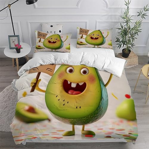 Housse de couette fermeture éclair microfibre verte lit double King - 6