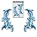 2 Vague dauphins animal mer surf grand pack d'autocollants pour voiture étagères pour ordinateur portable bagages vélo moto caravanes Van Camper camions - ST067-3-DE