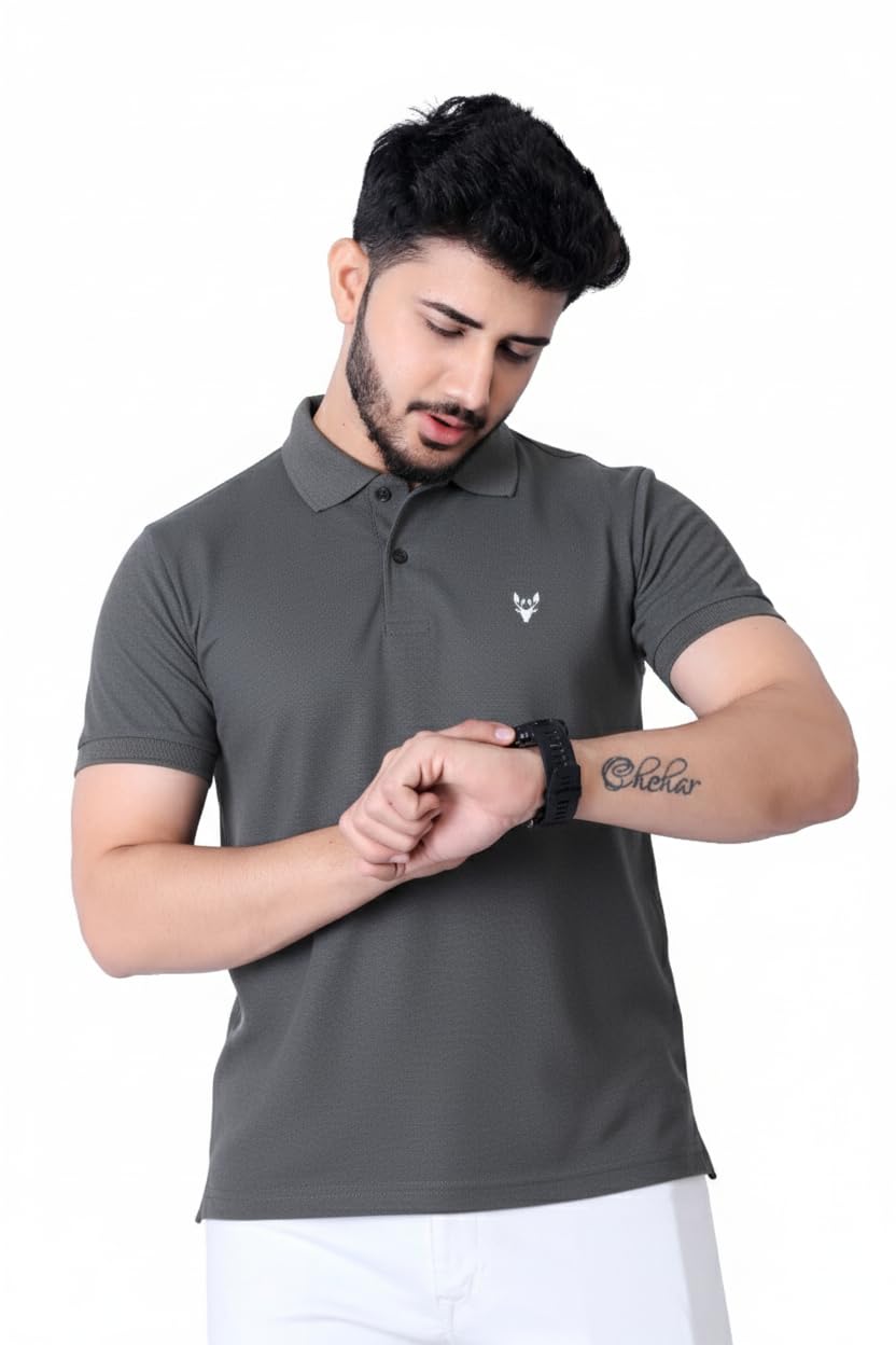 Men's Premium Polo T-Shirt | Classic Collar | Smooth Finish | Half Sleeve Casual Wear (XS to 3XL)-picture-51