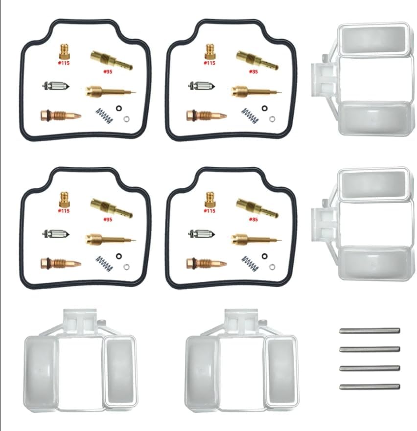CB650SC 1982-1985 CB 650 CB650 Nighthawk 650 Carburetor Rebuild Kits Rebuild kit Float Carb Parts (4 Rebuild kit,float)