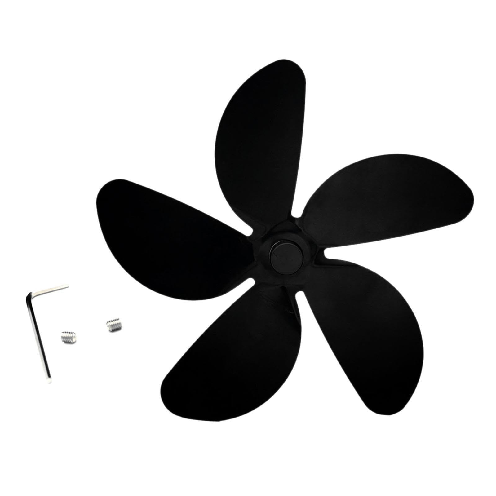 QIXCXAZ Fireplace Fan Enhances Heating Efficiency with Reliable Blades Operate Using Ambient Stove Heat Offering Cozy Home Solutions Fireplace Fan Stove
