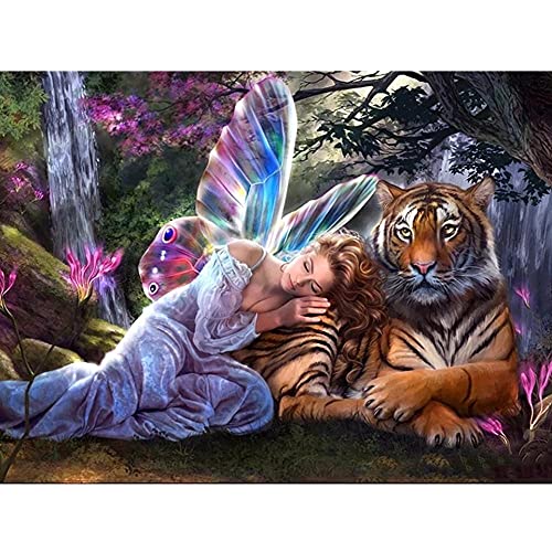 Broderie Diamant Kit Complet,Kit Canevas Enfant Adultes,5D Diamond Painting Grand Format,DIY Peinture Diamant Strass Kit Point de Croix Art Artisanat,Décor...